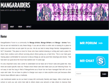 Tablet Screenshot of mangaraiders.com